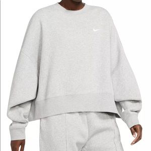 New Nike Sportswear Women's Essentials Fleece Cropped Crew Size M